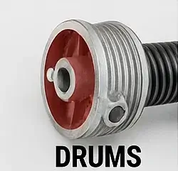 Garage door drums
