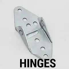 Garage door hinge set