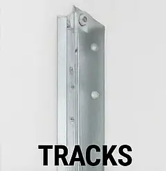 Vertical garage tracks